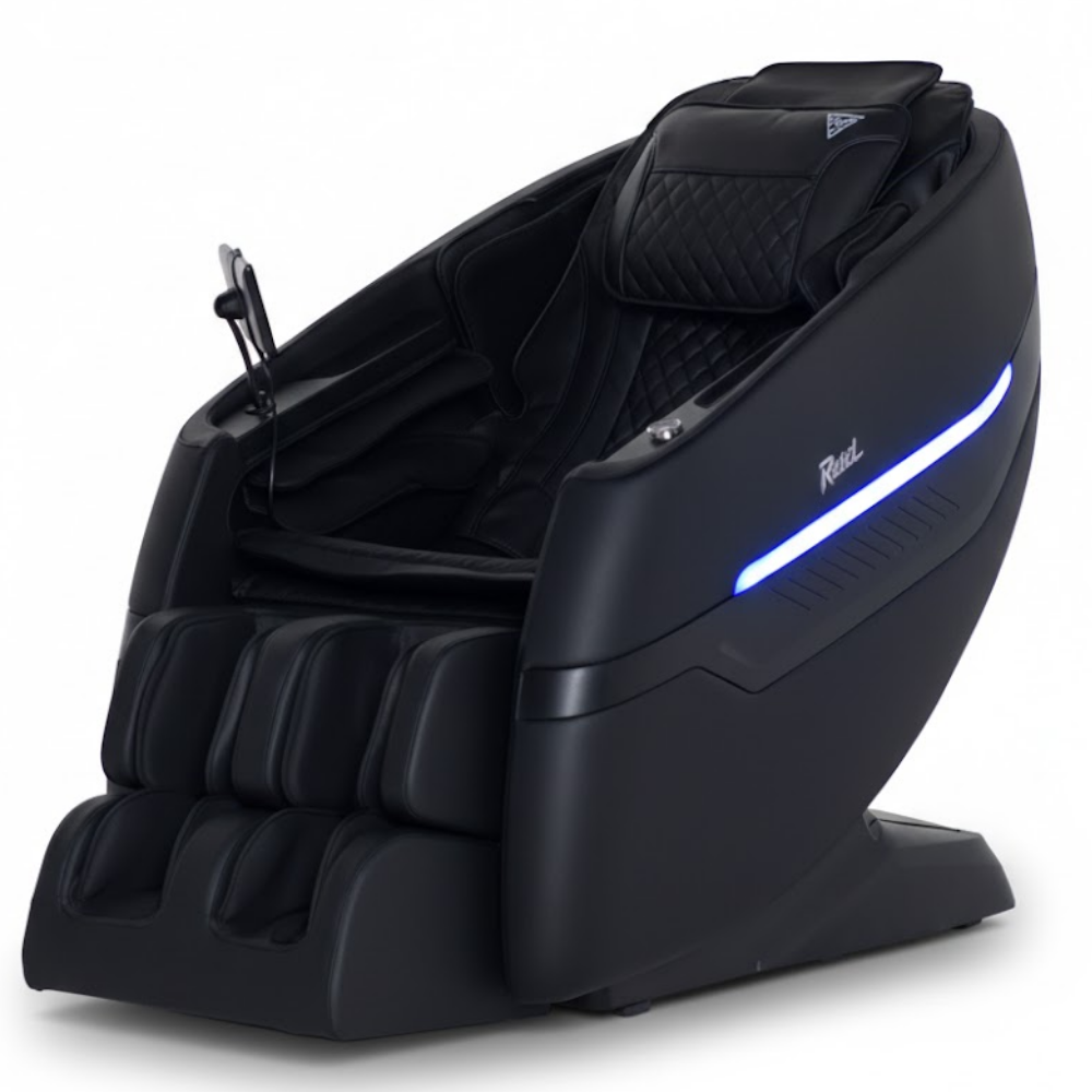 Floridian Brand Rebel 4D massage chair in Obsidian Black — white background product view